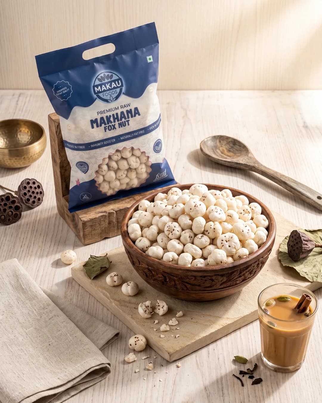 Makau Foods A+ Grade makhana